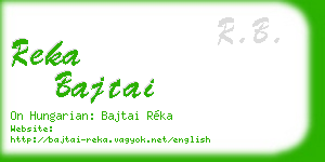 reka bajtai business card